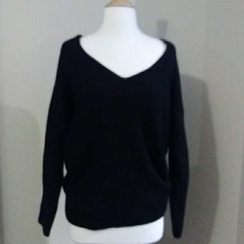 Twist back sweater